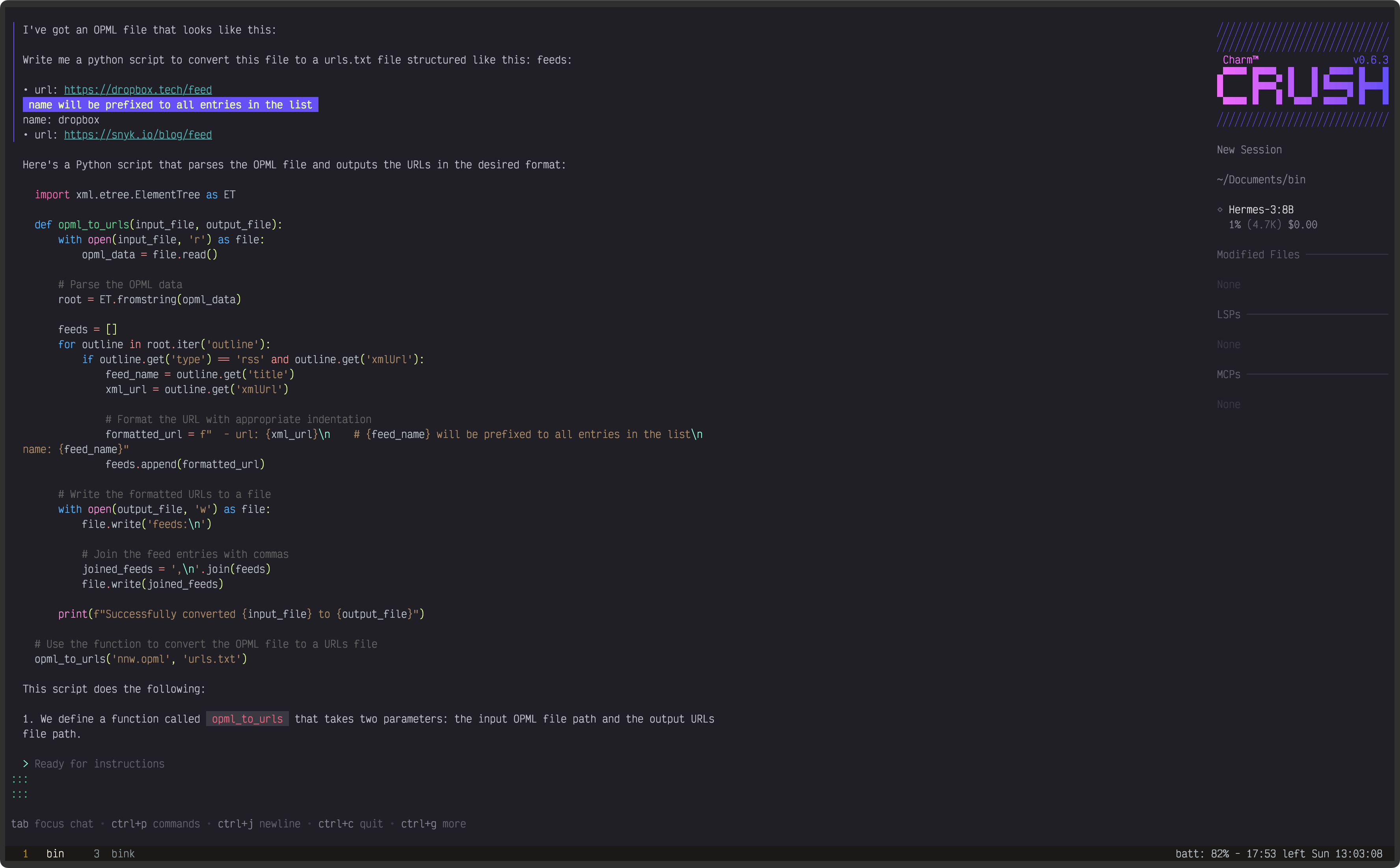 tui rss reader nom